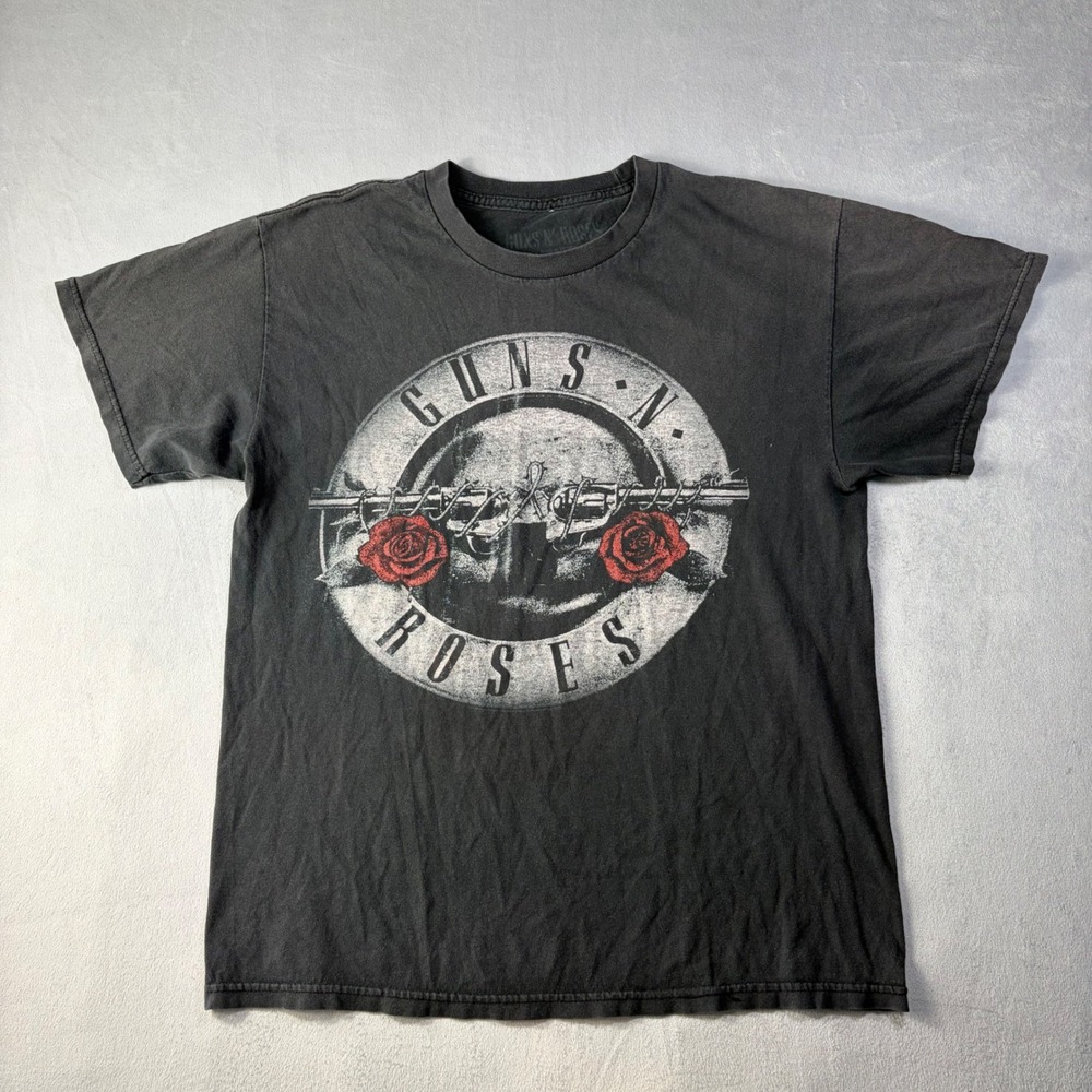 Guns N Roses Not In This Lifetime Tour T-Shirt Mens Large Black Graphic Band Tee
